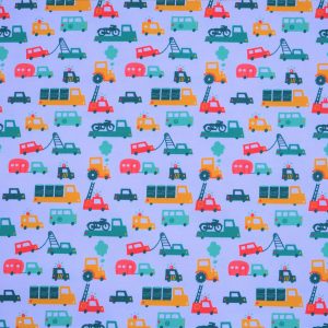 Fabric swatch with vehicle design
