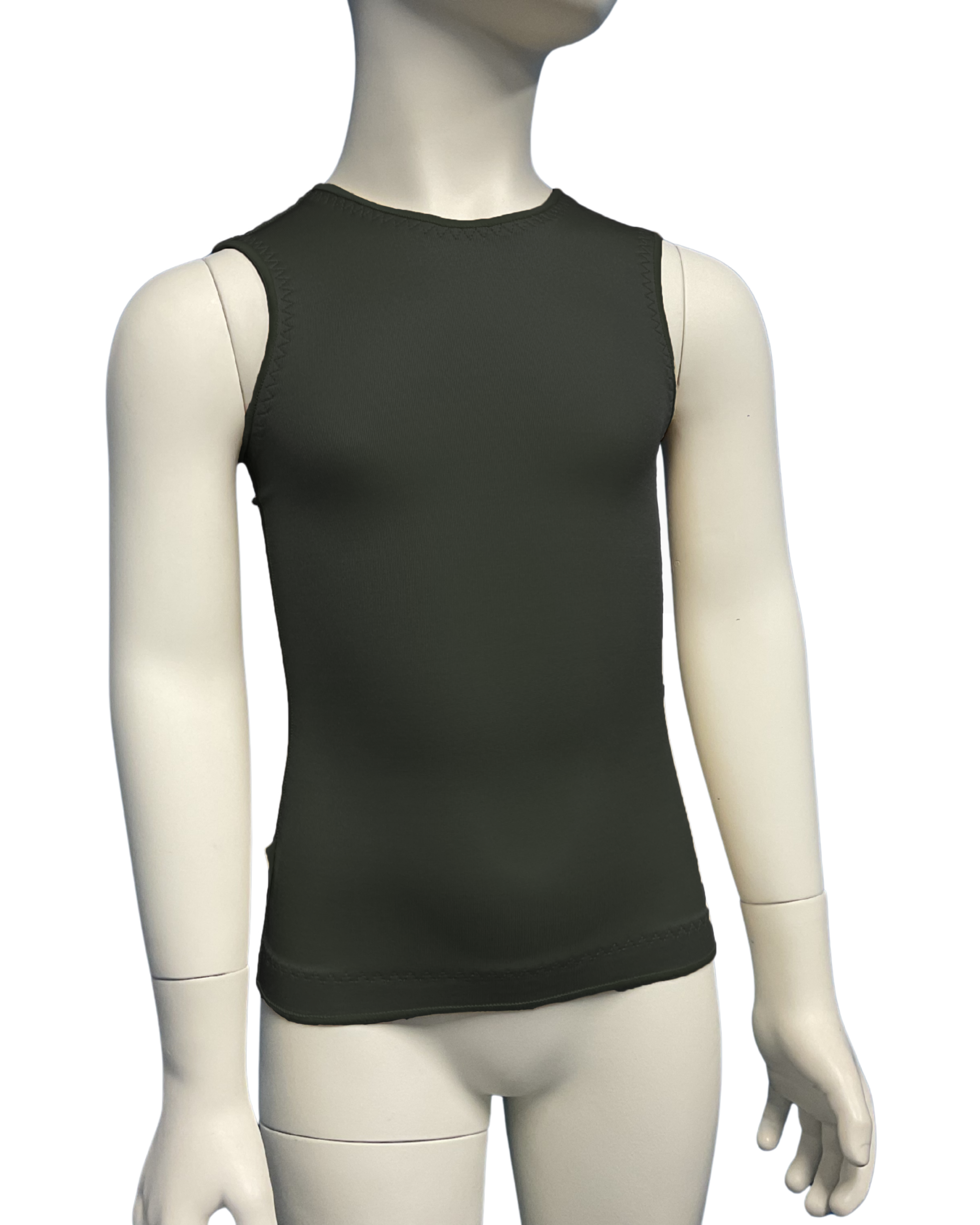 Ready fit sleeveless vest black scaled Compression Vest Sleeveless - Paediatric 2 Compression Vest Sleeveless - Paediatric - Image 2
